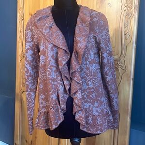 Beautiful Chicos Ruffled Jacket
